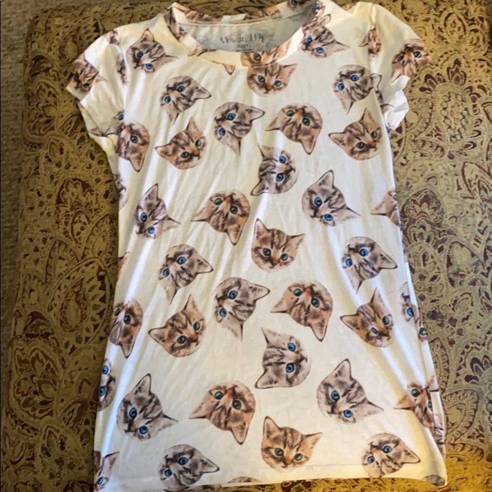 All over cat shirt